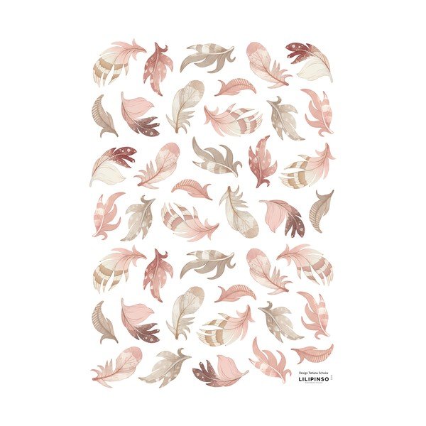 Naljepnice 30x42 cm Feathers – Lilipinso