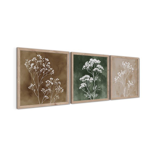 Slike u setu 3 kom 30x30 cm Floral Imprint – Styler-image-3