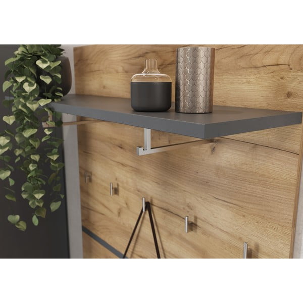 Ploča za vješanje garderobe u dekoru hrasta u prirodnoj boji Lissabon – Germania-image-3