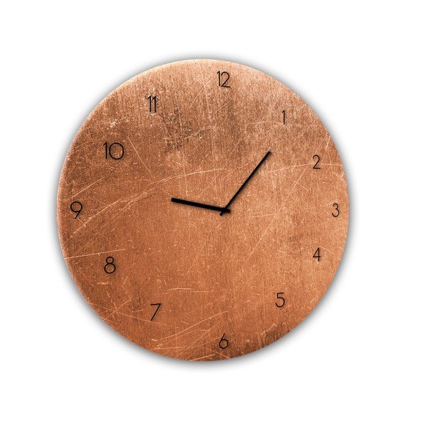 Zidni sat Styler Glassclock Copper, ⌀ 30 cm-image-1