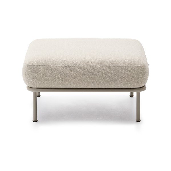 Bež tabure od bouclé tkanine Aurum – Kave Home