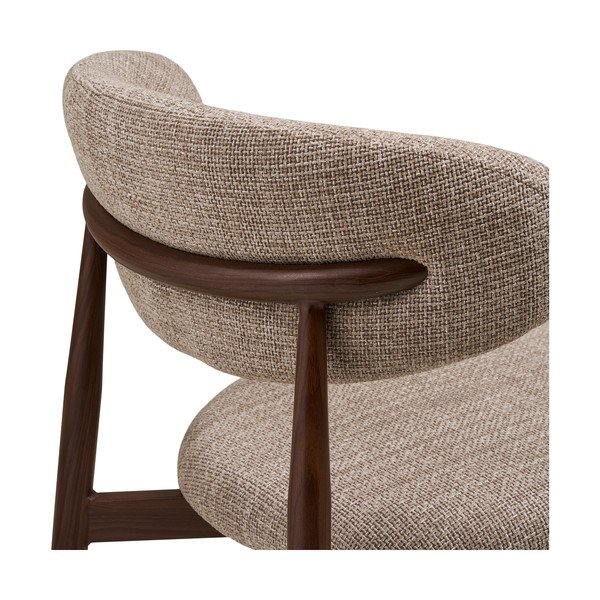 Bež/tamno smeđa podstavljena blagovaonska stolica Levanto – House Nordic-image-4