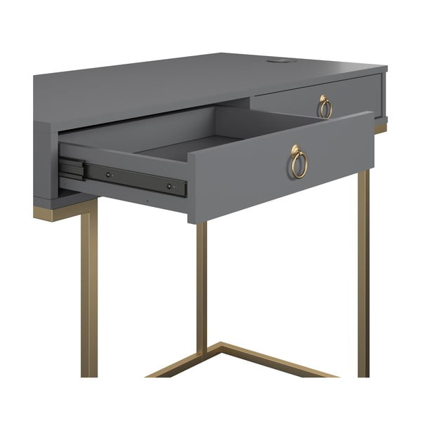 Sivi radni stol CosmoLiving by Cosmopolitan Camila-image-2