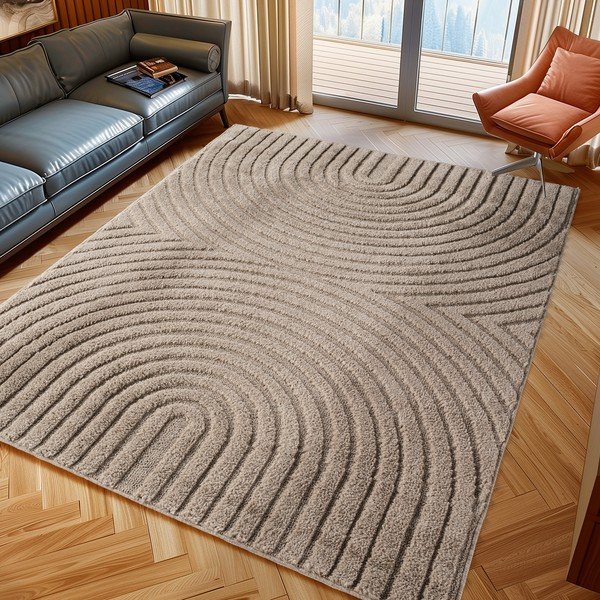 Bež tepih od mješavine jute 200x290 cm Art 1122 – Ayyildiz Carpets-image-1