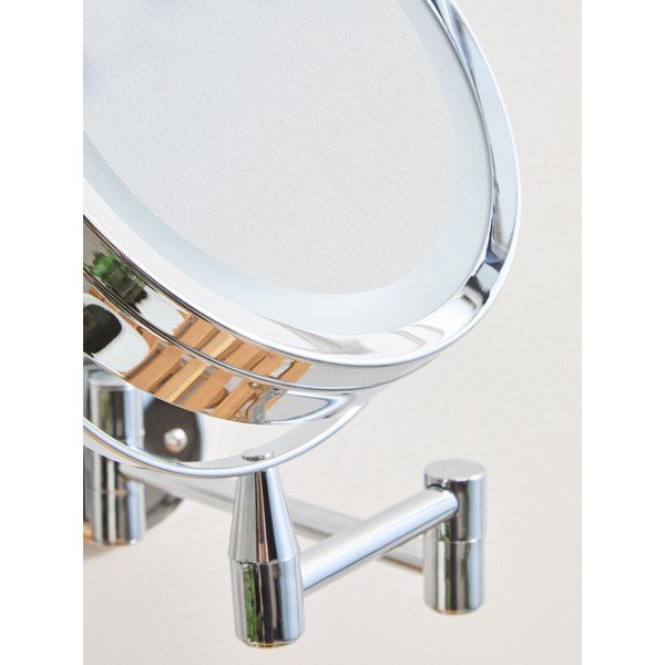 Kozmetičko ogledalo s osvjetljenjem/povećavajuće (s povećanjem 2x) 18x29 cm Cassini – Premier Housewares-image-3