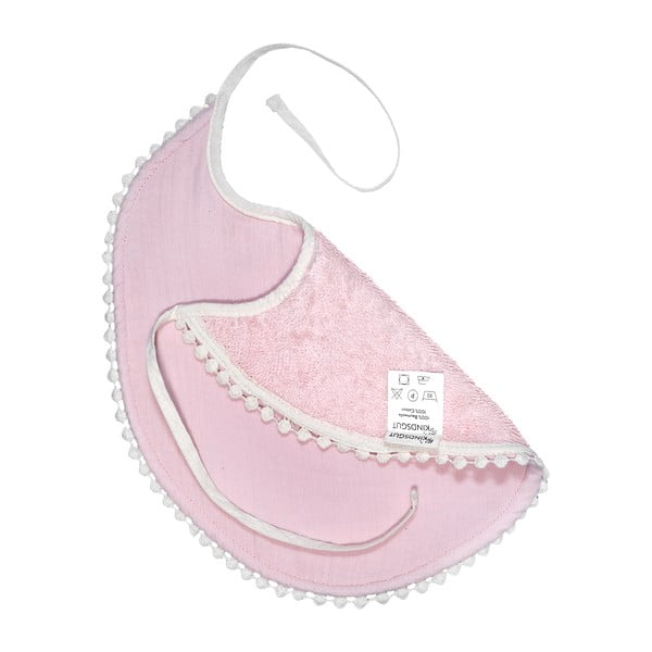 Ružičasti podbradnik od muslina Kindsgut London-image-3