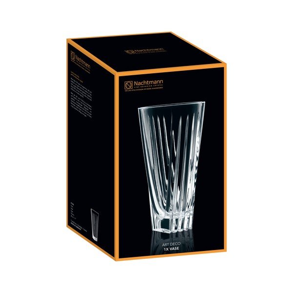 Nachtmann Art Deco kristalna staklena vaza, visina 28 cm-image-3