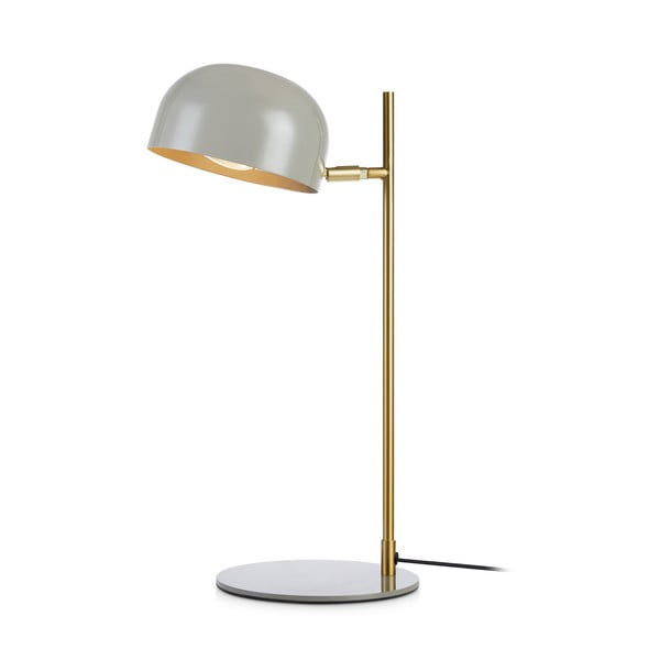 Siva stolna svjetiljka s postoljem u bakrenoj boji Markslöjd Pose