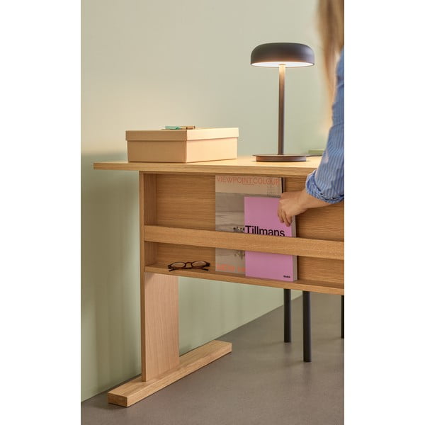 Crna LED stolna lampa s mogućnosti zatamnjivanja (visina 37 cm) Velo – Hübsch-image-4