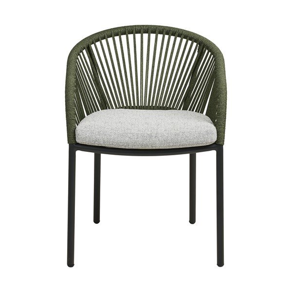 Zelena metalna/podstavljena vrtna stolica Novella – House Nordic-image-2