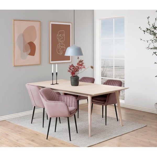Ružičasta podstavljena blagovaonska stolica Emilia – Actona-image-1