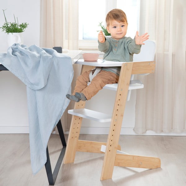 Bijela dječja blagovaonska stolica Nature UP – Roba-image-4