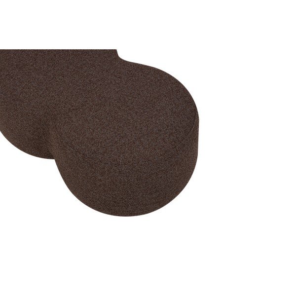 Tamno smeđi tabure od bouclé tkanine Umbo – noo.ma-image-3