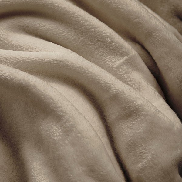 Smeđe-siva deka od mikroflanela 220x240 cm Flanou – douceur d'intérieur-image-2