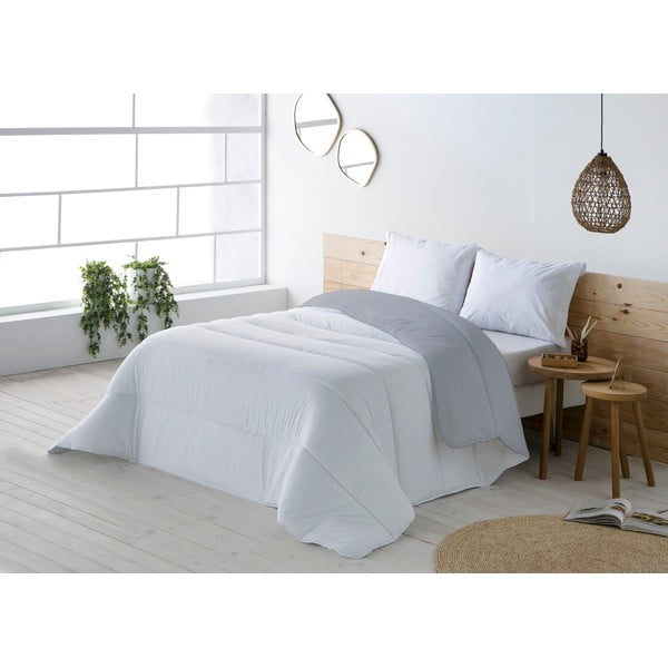 Sivo-bijeli prekrivač za bračni krevet Boheme Hedy, 270 x 180 cm-image-1