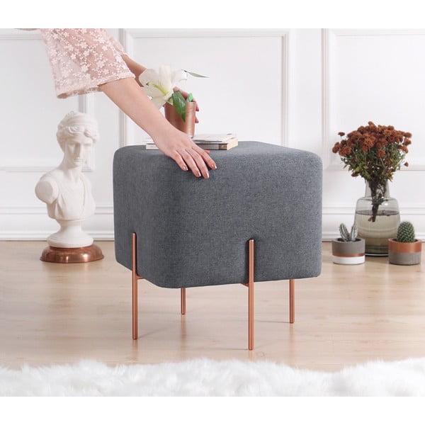 Tamno sivi tabure Copper – Artie-image-2