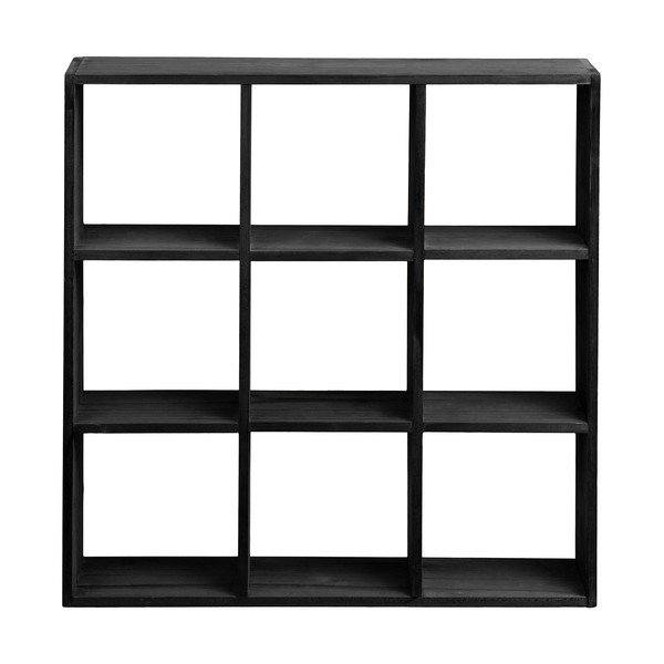 Crna polica s više razina od masivnog bora 46 cm Moss – House Nordic-image-3