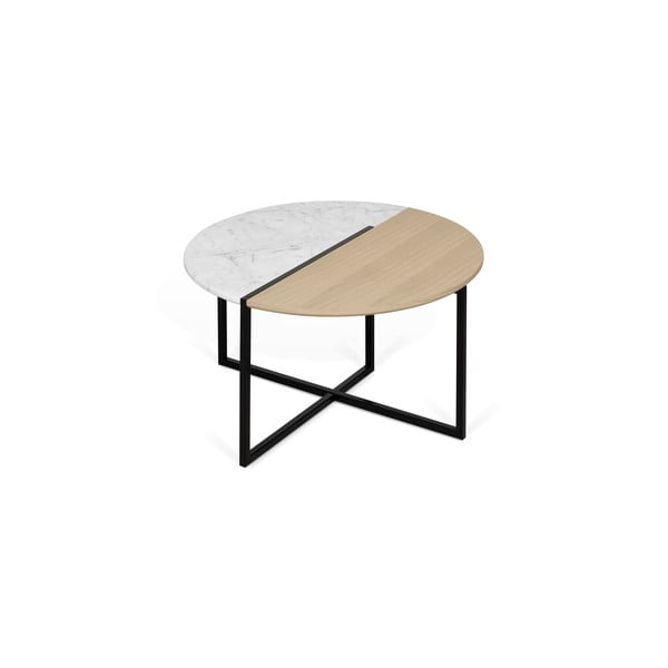 Okrugli stolić s pločom u dekoru hrasta ø 80 cm Sonata - TemaHome-image-4