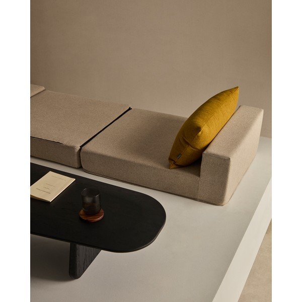 Fotelja sivo-bež na rasklapanje Arty – Kave Home-image-1