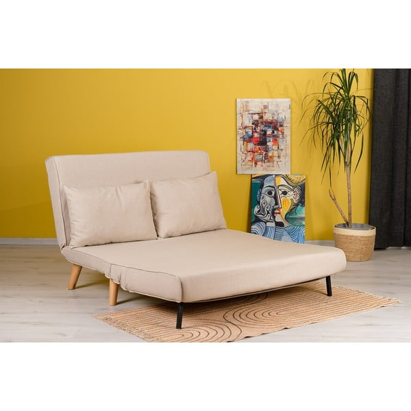 Bež sklopiva sofa 120 cm Folde – Artie-image-2