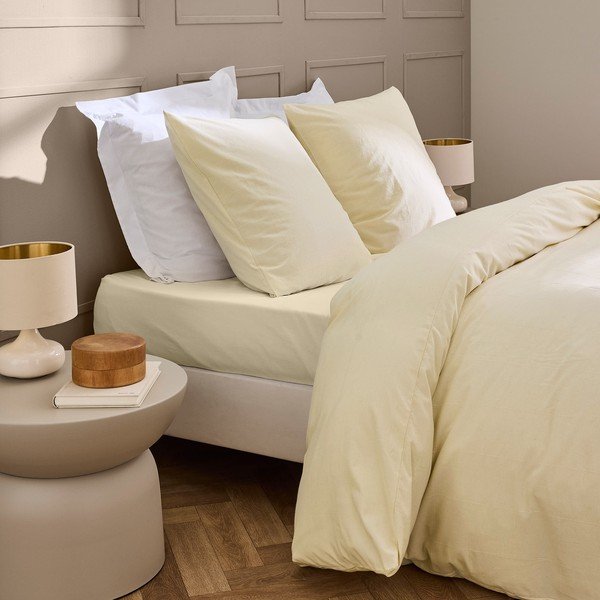 Plahta boje slonovače 160x200 cm Linella – douceur d'intérieur