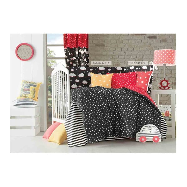 Crveni pamučni dječji jastuk Mike & Co. NEW YORK Pillow Toy Panda, 25 x 36 cm-image-2