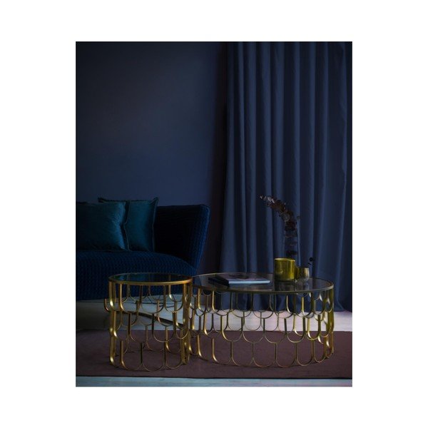Metalni stolić za kavu Velvet Atelier Chrysler, ø 80 cm-image-1