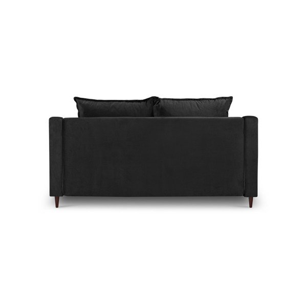 Kauč od crnog baršuna Mazzini Sofas Freesia, 150 cm-image-3