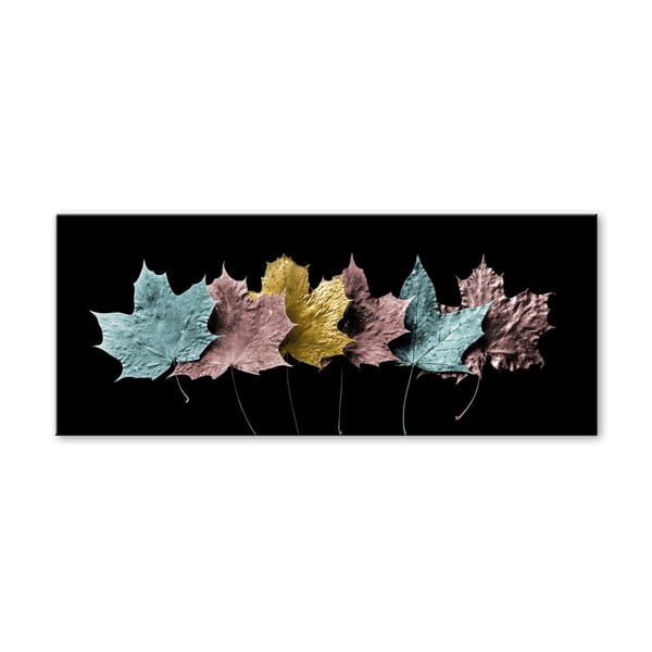 Slika Styler Glas Pastell Leafes, 50 x 125 cm