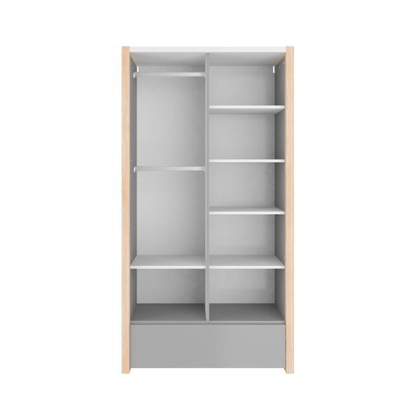 Sivi dvokrilni ormar BELLAMY Pinette-image-3