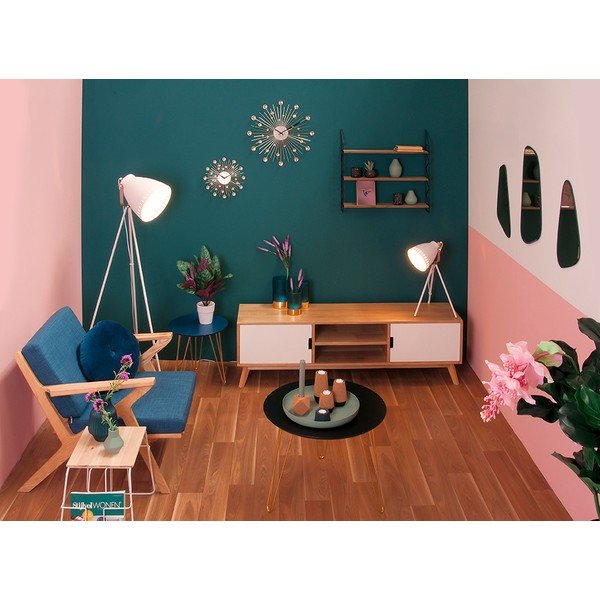 Metalna polica s drvenim policama PT LIVING Zig Zag-image-4