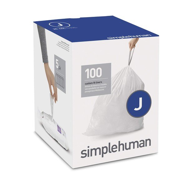 S trakom za zatezanje vreće za smeće 100 kom 45 l J – simplehuman