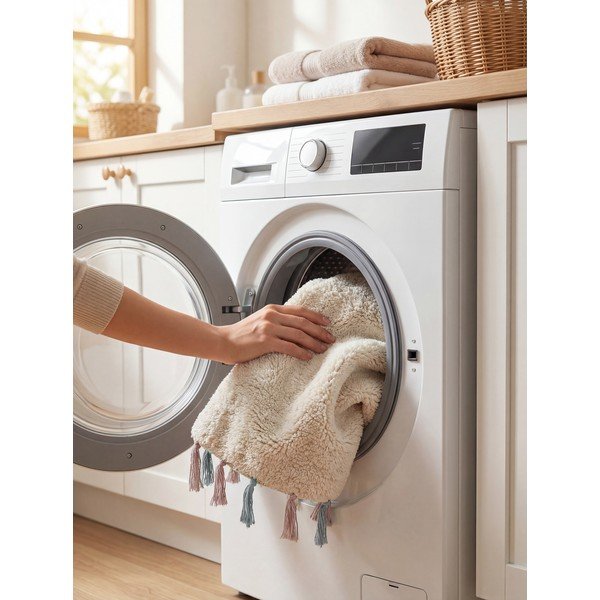Krem periv/ručno rađen pamučan dječji tepih ø160 cm Snuggle Sunna – Hanse Home-image-3