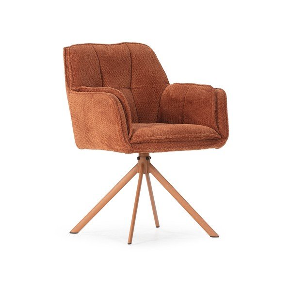 Podstavljene blagovaonske stolice u setu 2 kom boja terakote Keiko – Marckeric