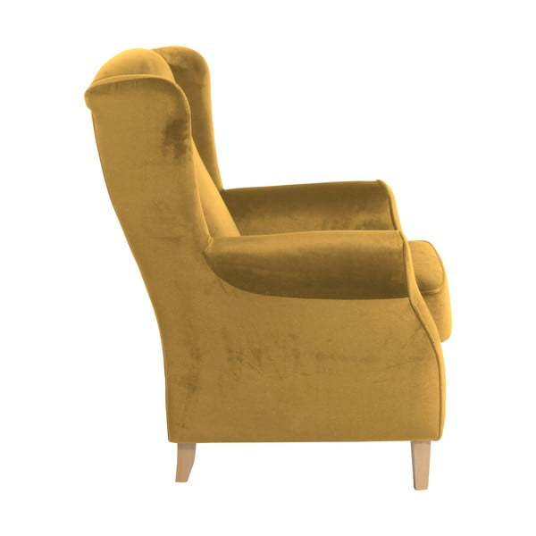Senf fotelja Max Winzer Lorris Velur Corn-image-3