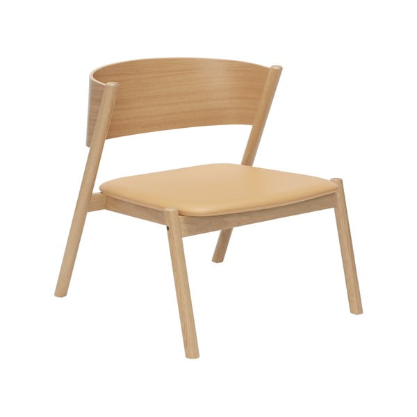 Svjetlo smeđa fotelja Oblique – Hübsch