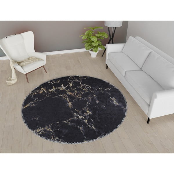 Sivi okrugli tepih ø 160 cm - Vitaus-image-1