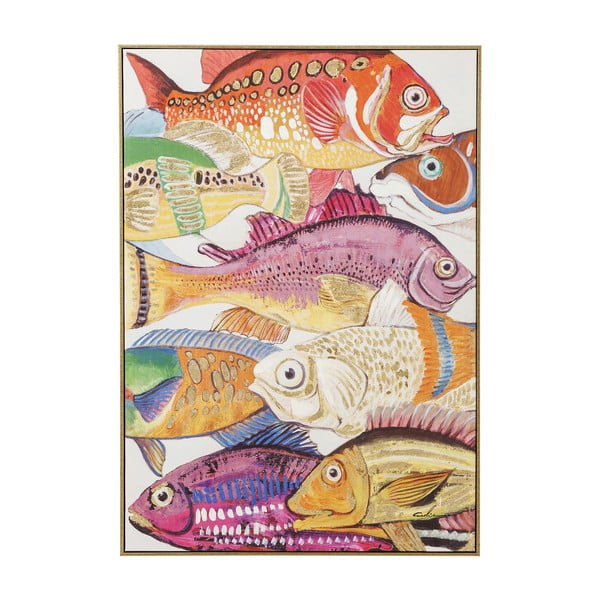 Slika Kare Design Touched Fish Meeting I., 100 x 75 cm