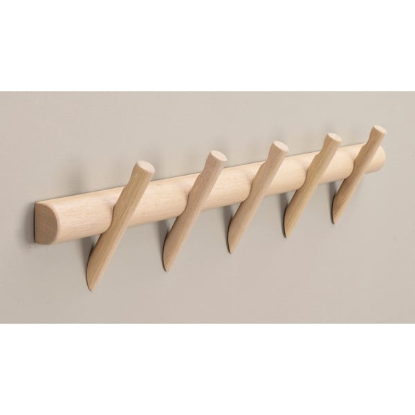 Zidna vješalica od punog hrasta u prirodnoj boji Hillmond – Rowico-image-3