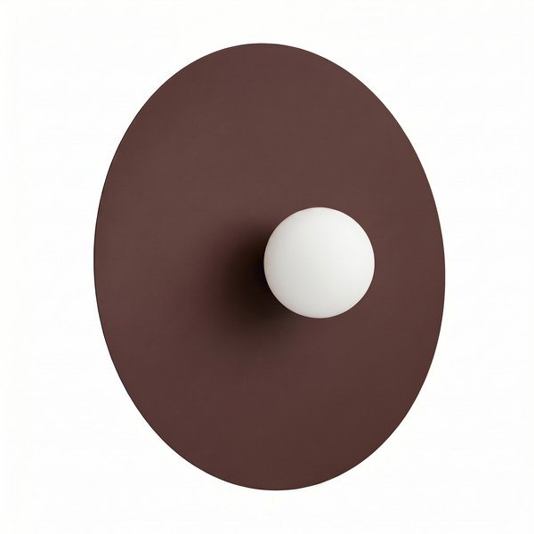 Smeđa metalna zidna lampa ø 50 cm AKE – Thoro