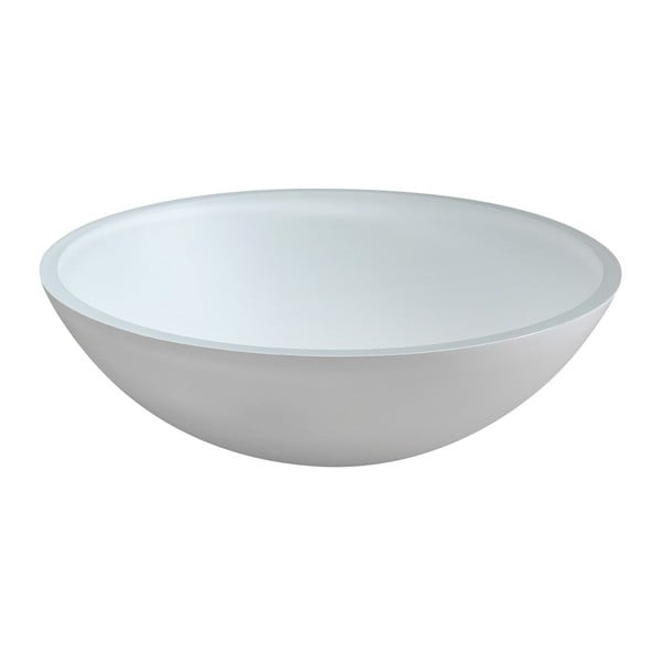 Bijeli stakleni okrugao umivaonik ø 42 cm Telica – Sapho-image-3