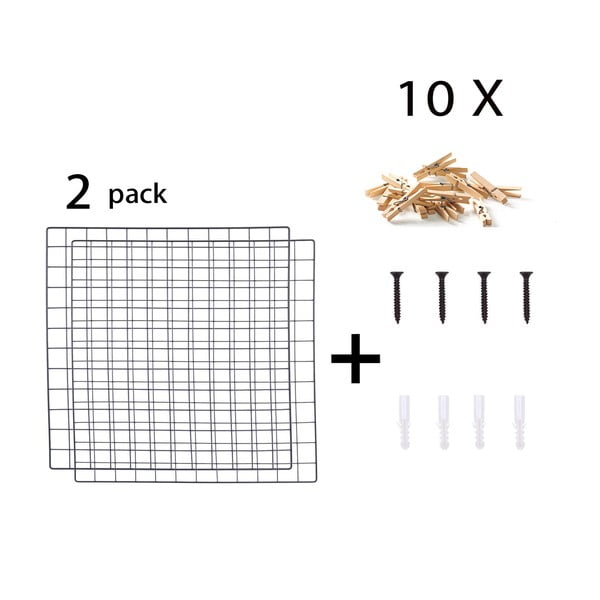 Set s 2 crne ploče Reminder, 60 x 60 cm-image-2