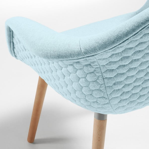 Svijetloplava fotelja La Forma Kenna-image-3