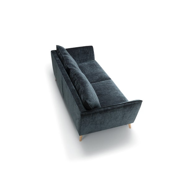 Plava baršunasta sofa 227 cm Stella – Sits-image-4