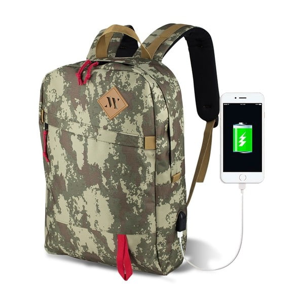 Ruksak s USB priključkom My Valice FREEDOM Smart Bag Camouflage