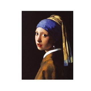 Zidna reprodukcija na platnu Johannes Vermeer The Girl with Pearl, 30 x 40 cm