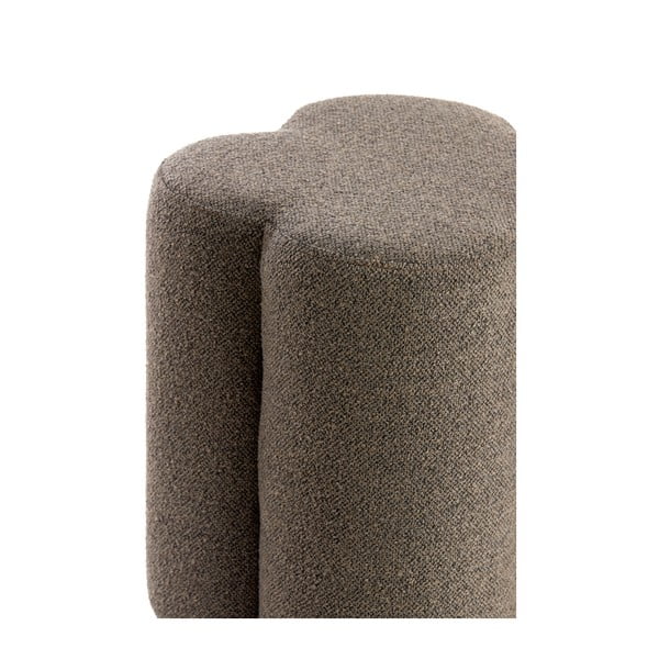 Smeđi tabure od bouclé tkanine Nalani – Light & Living-image-3