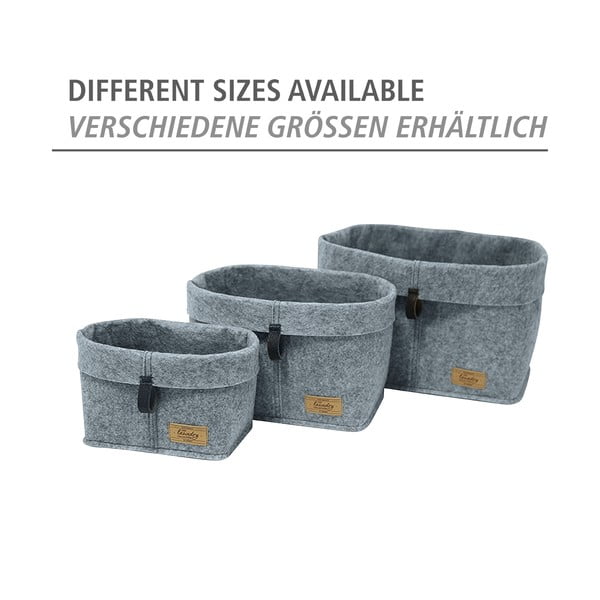 Sivi tekstilni organizator Wenko Felt, 18 x 12 cm-image-3