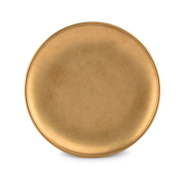 Desertni metalni tanjur u zlatnoj boji ø 17 cm Serve – BonBistro