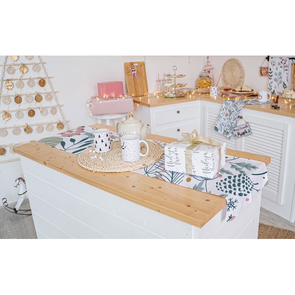 Božićni pamučni nadstolnjak 140x40 cm Pastel Christmas - Butter Kings-image-1